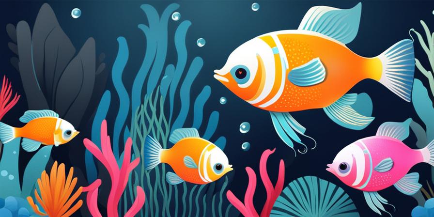 Acuario marino lleno de peces de colores