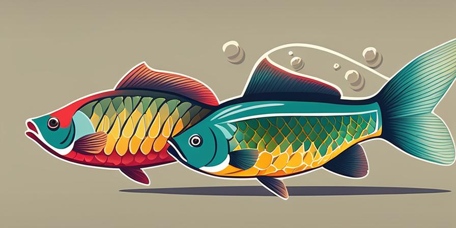Acuario de peces coloridos nadando en armonía