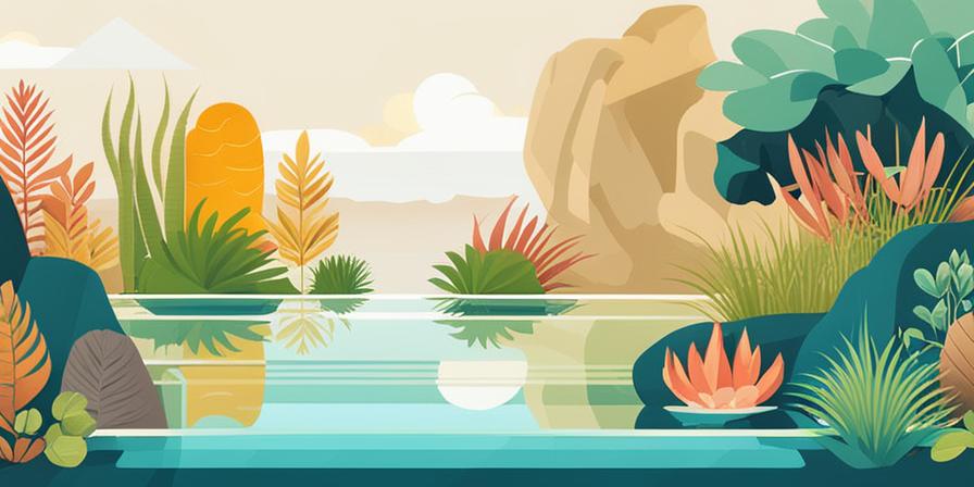 Acuario tropical con plantas y paisajes submarinos vibrantes