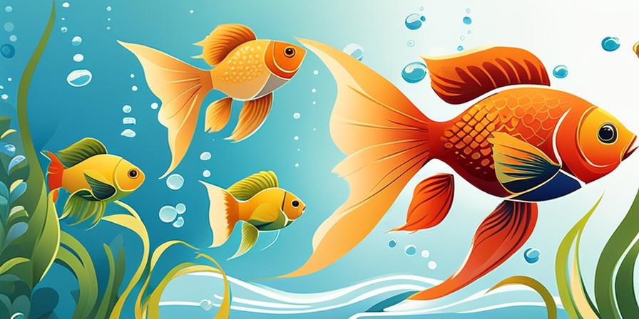 Acuario de peces coloridos y serenos nadando pacíficamente