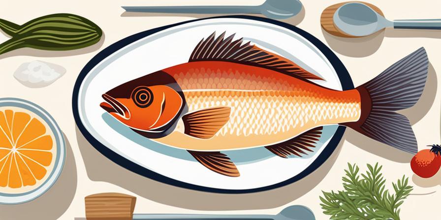 Acuario con alimentos naturales para peces