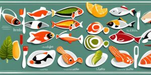 Comida saludable para peces acuario