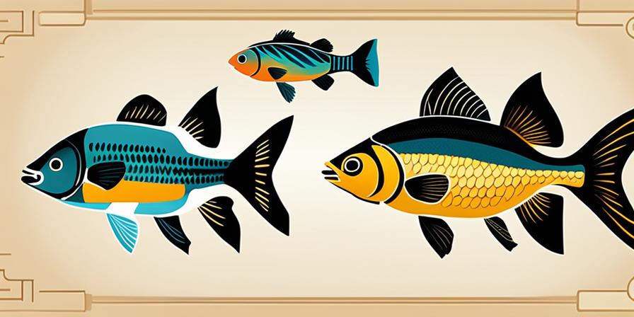 Estanque con peces de distintas especies