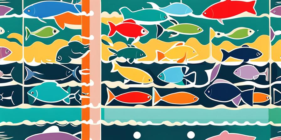 Acuario con peces de colores nadando alegremente
