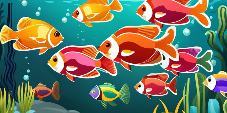 Acuario comunitario con peces coloridos en ambiente tranquilo