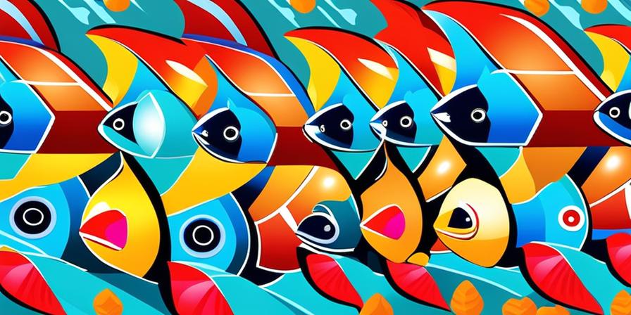 Acuario lleno de peces payaso coloridos y brillantes