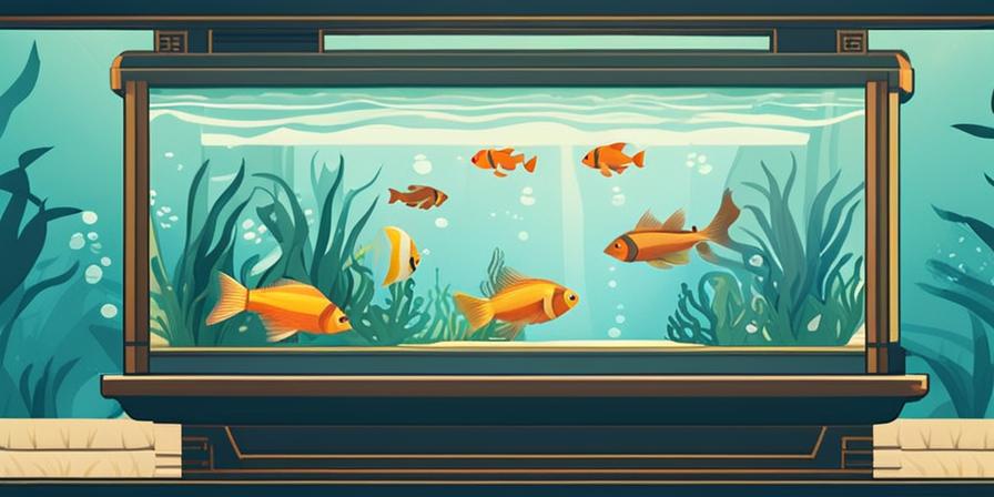 Coloridos peces nadando en un hermoso refugio submarino